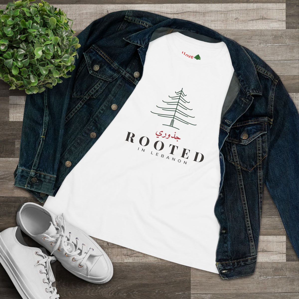 Rooted in Lebanon Cedar Women's Cotton Tee