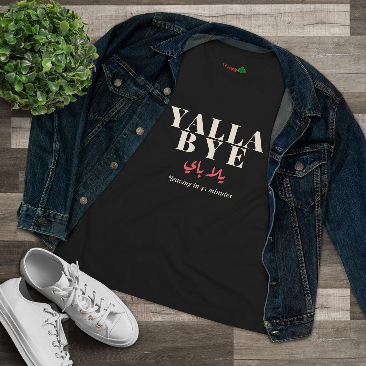 Yalla Bye Women's Cotton Tee