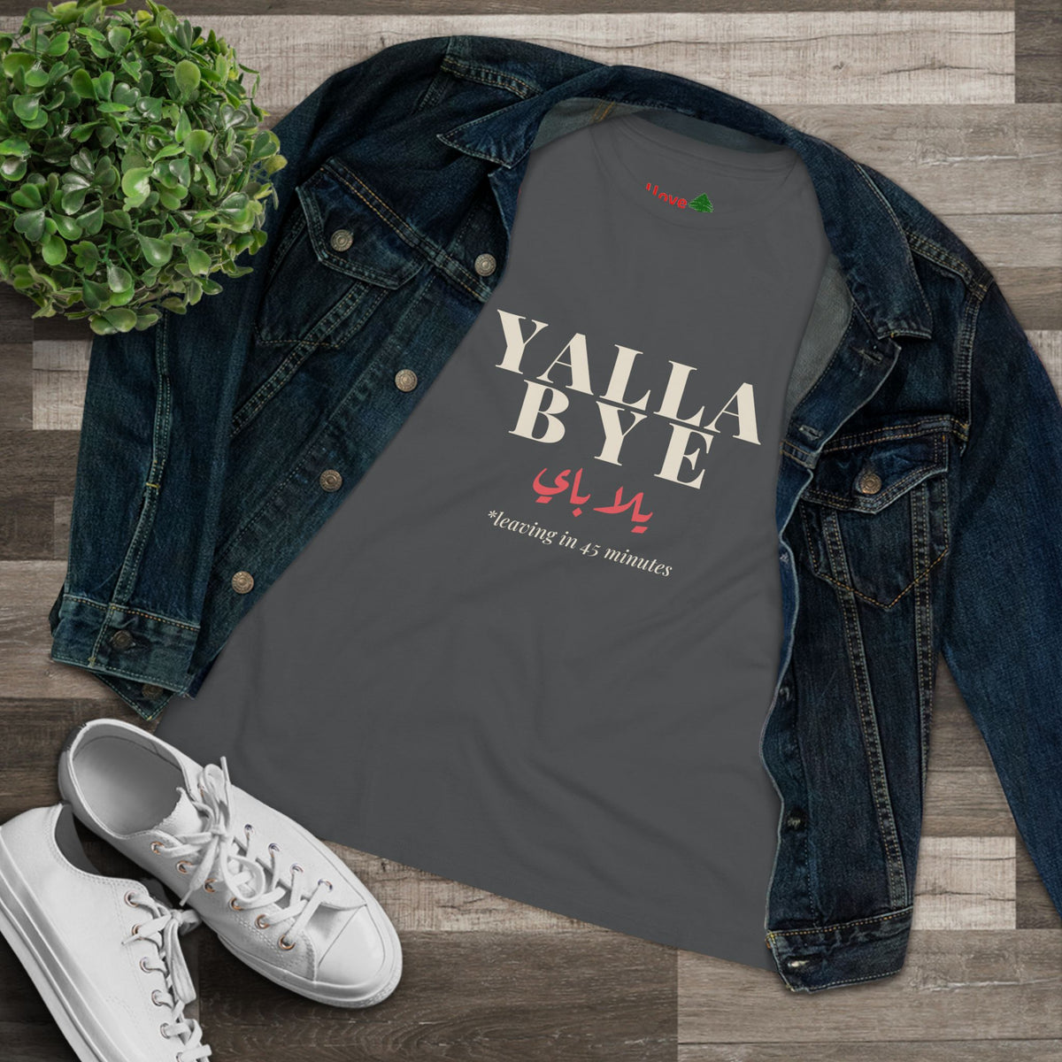 Yalla Bye Women's Cotton Tee
