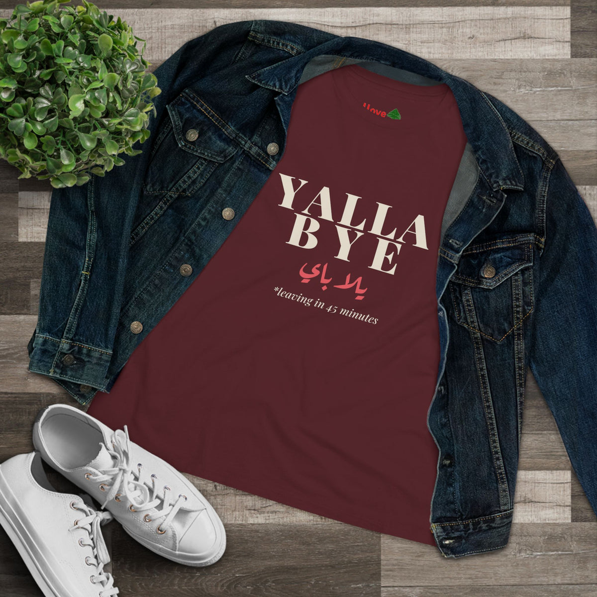 Yalla Bye Women's Cotton Tee