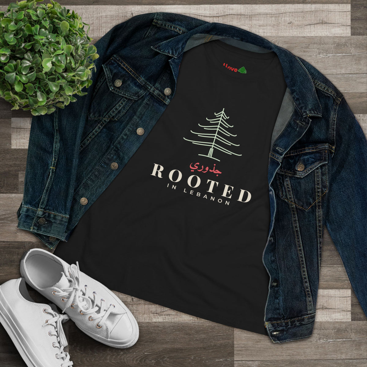 Rooted in Lebanon Cedar Women's Cotton Tee