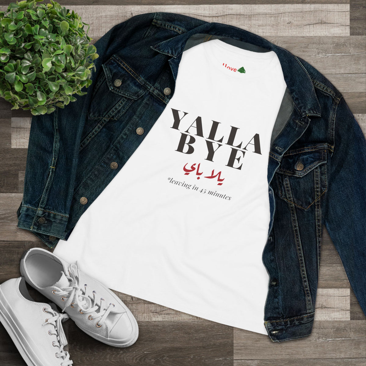 Yalla Bye Women's Cotton Tee