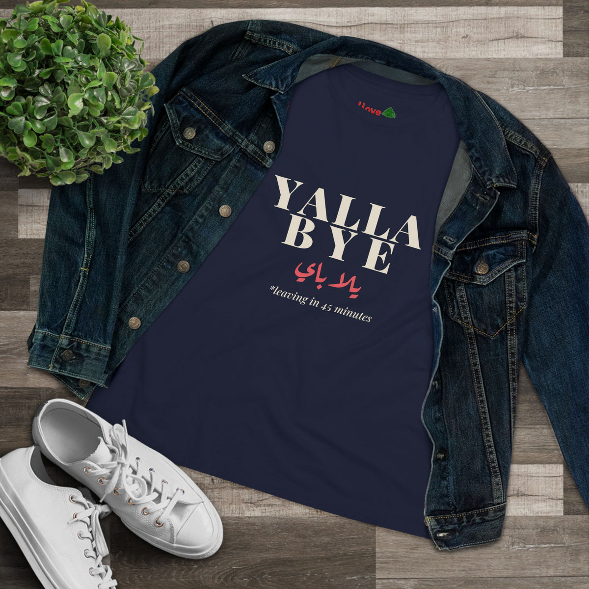 Yalla Bye Women's Cotton Tee