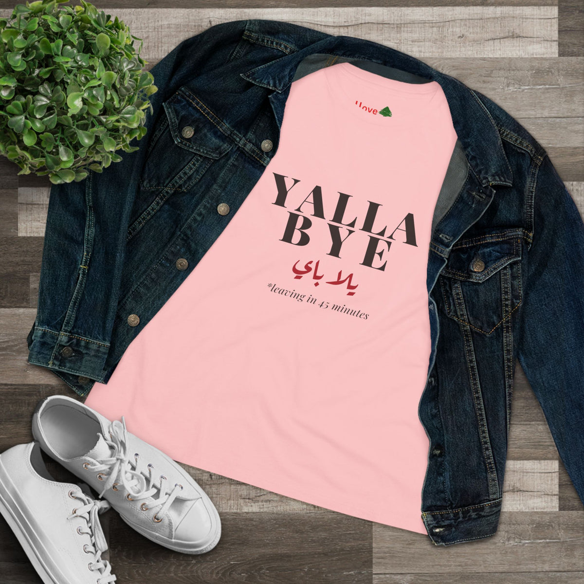 Yalla Bye Women's Cotton Tee