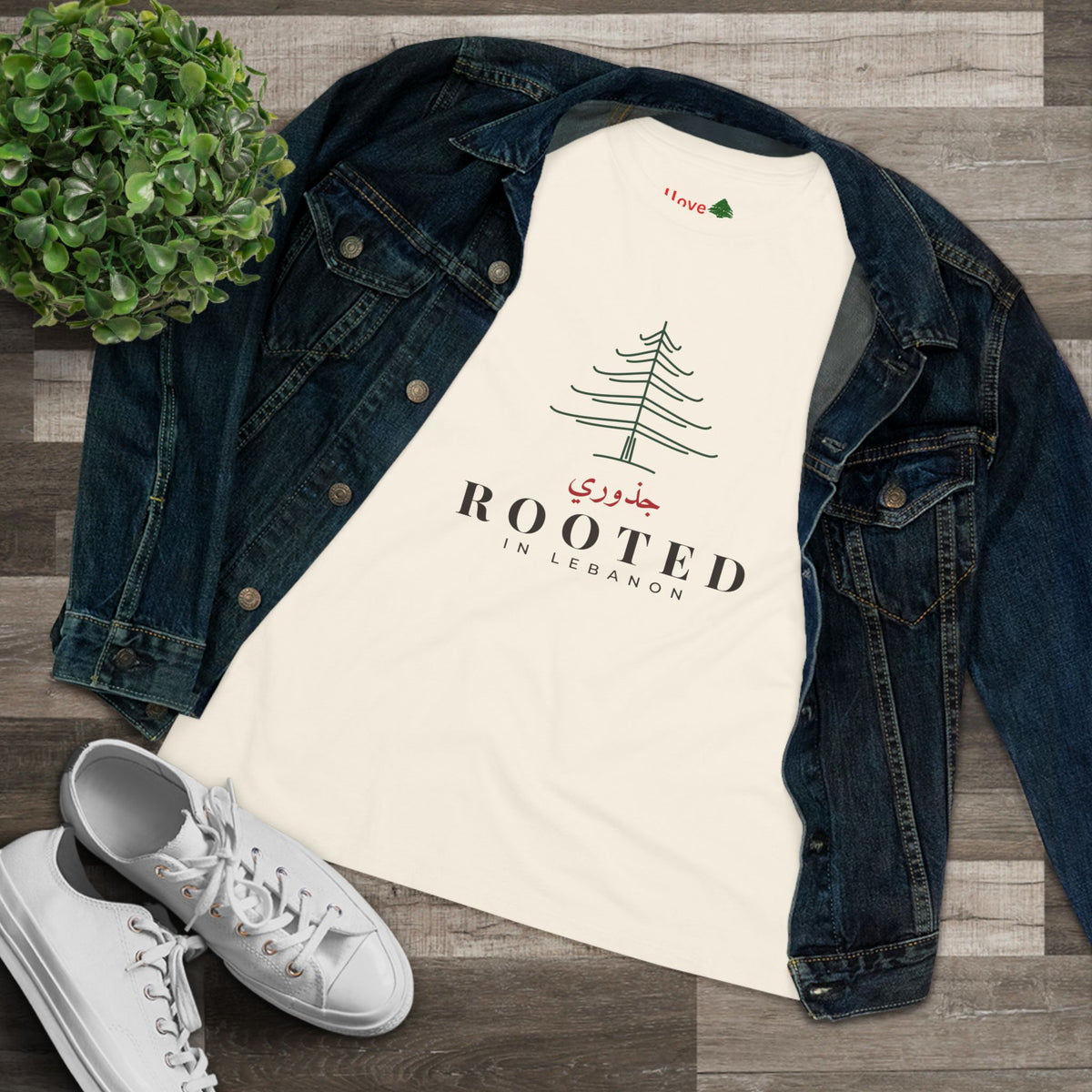 Rooted in Lebanon Cedar Women's Cotton Tee