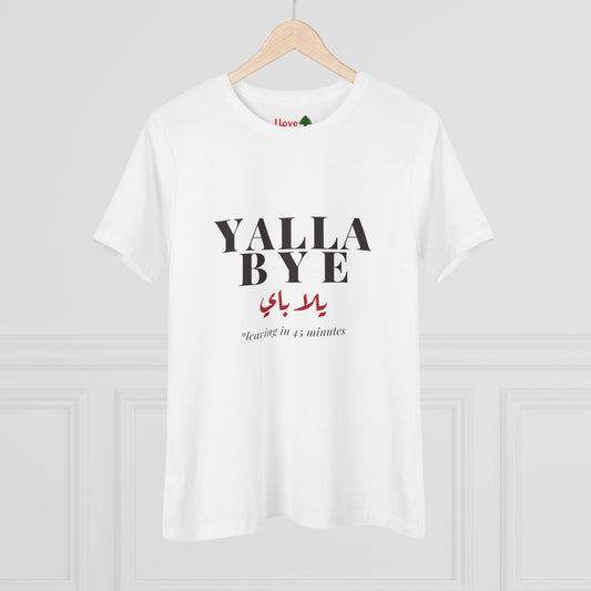 Yalla Bye Women's Cotton Tee